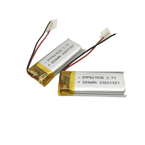 Batería de Polímero de Litio Recargable de 3.7V 220mAh 521535 551240 501240 para Reloj Inteligente, Batería de 3.7v - Product Image 1