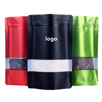 Fabriek Verkoop Matte Aluminiumfolie Tas Raam Zip Lock Lege Gedroogde Voedsel Fruit Thee Pakket 18X26Cm