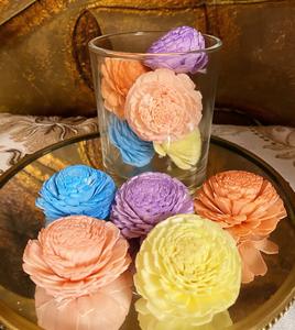 Flores Artificiales de Aromaterapia Hechas a Mano, Venta al por Mayor, Flores Decorativas de Madera Sola en Varios Colores para Bodas y Manualidades - Product Image 4