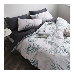 Simple moderno patrón de dibujos animados de ropa de cama de tamaño <span class=keywords><strong>reina</strong></span> 4 piezas conjunto ropa para el hogar - Product Image 3