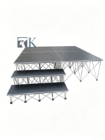 Vente directe d'usine, plateforme de scène en contreplaqué aluminium facile à installer pour les événements de concert