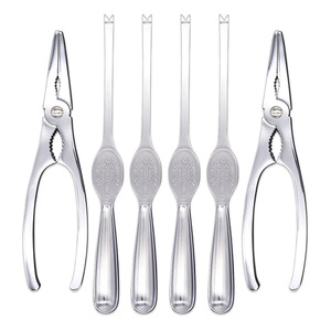 Stainless Steel Crab Crackers Heavy Duty Seafood Tools For Crab Lobster Eating Set Boxed - Product Image 3