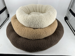 Das Bestseller-Hunden est Four Seasons Pet Nest Herbst und Winter New Teddy Velvet Semi Enclosed Pet Cat Nest - Product Image 6