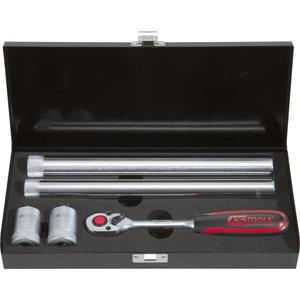 KS TOOLS - 517.1140 Jeu de 5 douilles de bougie pour limiteur de couple 3/8 ''-EAN 4042146205754 ENGINE AND TIMING SET - Product Image 1