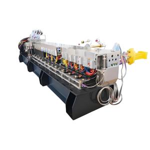 PC PP PE PVC PS EPS HDPE LLDPE PET PLC 모터 엔진 베어링 펠렛 플라스틱 과립 기를위한 새로운 색상 마스터 배치 압출기 - Product Image 2
