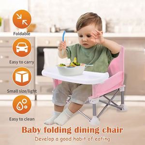 Silla de Comer Portátil Plegable para Bebés, con Cinturón de Seguridad, Multifuncional, de Tela Oxford y Aluminio, Asiento Cómodo para la Alimentación Infantil - Product Image 2