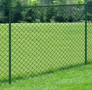 5ft Cheap Football Field Diamond Wire Mesh Green Color Chain Link Fence Rolls