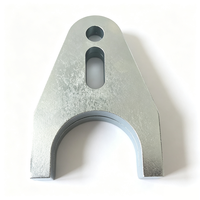 Plaque de montage en métal de précision personnalisable en forme de U avec fentes, support industriel