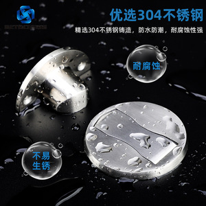 BETOCI Door Stopper 5MM Thickness 3M Adhesive Floor Mount Magnetic Door Catch For Bathroom Cabinet Door - Product Image 4