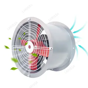 Axial flow fan duct type industrial extraction ventilation high power low noise duct fan