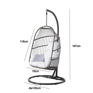 Muebles de patio Balcón Cuerda <span class=keywords><strong>Silla</strong></span> de jardín Columpio plegable - Product Image 2