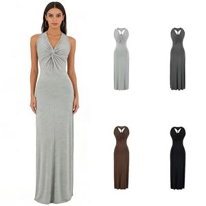 ชุดราตรีทรงเมอร์เมดสำหรับผู้หญิง ขายส่ง ดีไซน์ทันสมัย คอวีลึก สง่างาม เหมาะสำหรับงานปาร์ตี้ช่วงฤดูร้อน - Product Image 1