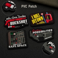 Patch en PVC souple 3D, style tactique, badge moral pour sac à dos, vêtements, brassard, autocollant, équipement de plein air, en stock