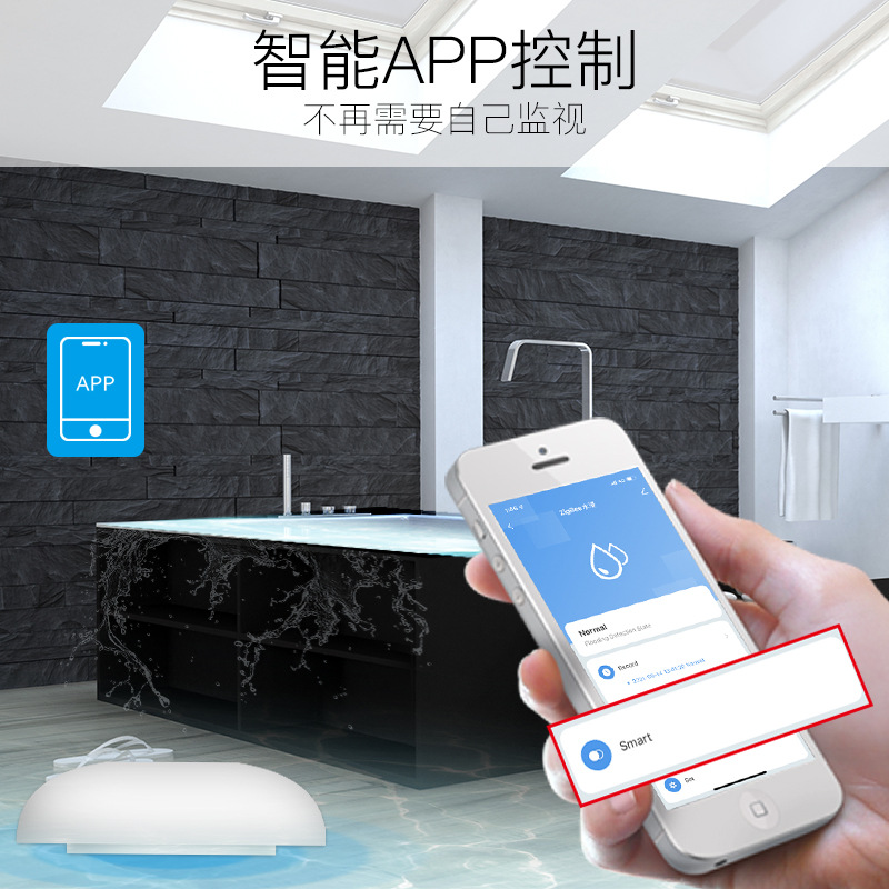 Умная домашняя охранная сигнализация Tuya ZigBee, детектор утечки воды, управляемый приложением, интеллектуальный датчик воды, категория продуктов для безопасности воды