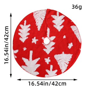 AYOYO <strong>Christmas</strong> Decoration Supplies <strong>Christmas</strong> Decoration <strong>Mini</strong> Red and White <strong>Tree</strong> Skirt - Product Image 6
