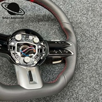 Volant en cuir noir pour Mercedes Benz W176 W177 W245 W246 W247 W202 W203 W204 W205 W211 W212 W213 W463 C63 E63 S63 G63