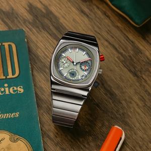 Montre CILOA verte carrée rétro personnalisable pour homme, haute qualité, nouvelle collection 2025, étanche, bracelet quartz, calendrier, cadeau de luxe pour homme - Product Image 1