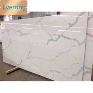 Cắt-to-kích thước Trung Quốc nhà bếp nhân tạo thạch anh đá cẩm thạch đá <span class=keywords><strong>Granite</strong></span> Carrara Trắng slab calacatta Vanity Countertop với màu xám tĩnh mạch - Product Image 2