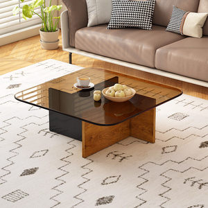 <span class=keywords><strong>Mesa</strong></span> <span class=keywords><strong>de</strong></span> Centro Moderna con Marco <span class=keywords><strong>de</strong></span> Madera y Tapa <span class=keywords><strong>de</strong></span> Vidrio, Estilo Europeo, Muebles para Sala <span class=keywords><strong>de</strong></span> Estar, Uso Doméstico, Venta al Por Mayor Personalizada - Product Image 4