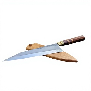 Cuchillo de chef japonés de acero de Damasco forjado con mango de resina para diestros, cuchillos de cocina de primera calidad, cuchillo de chef de acero inoxidable de alta calidad. - Product Image 6