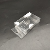 Boîte cadeau personnalisée en PVC transparent PET, emballage imprimé personnalisé, cintre pour bougies, vernissage, gaufrage