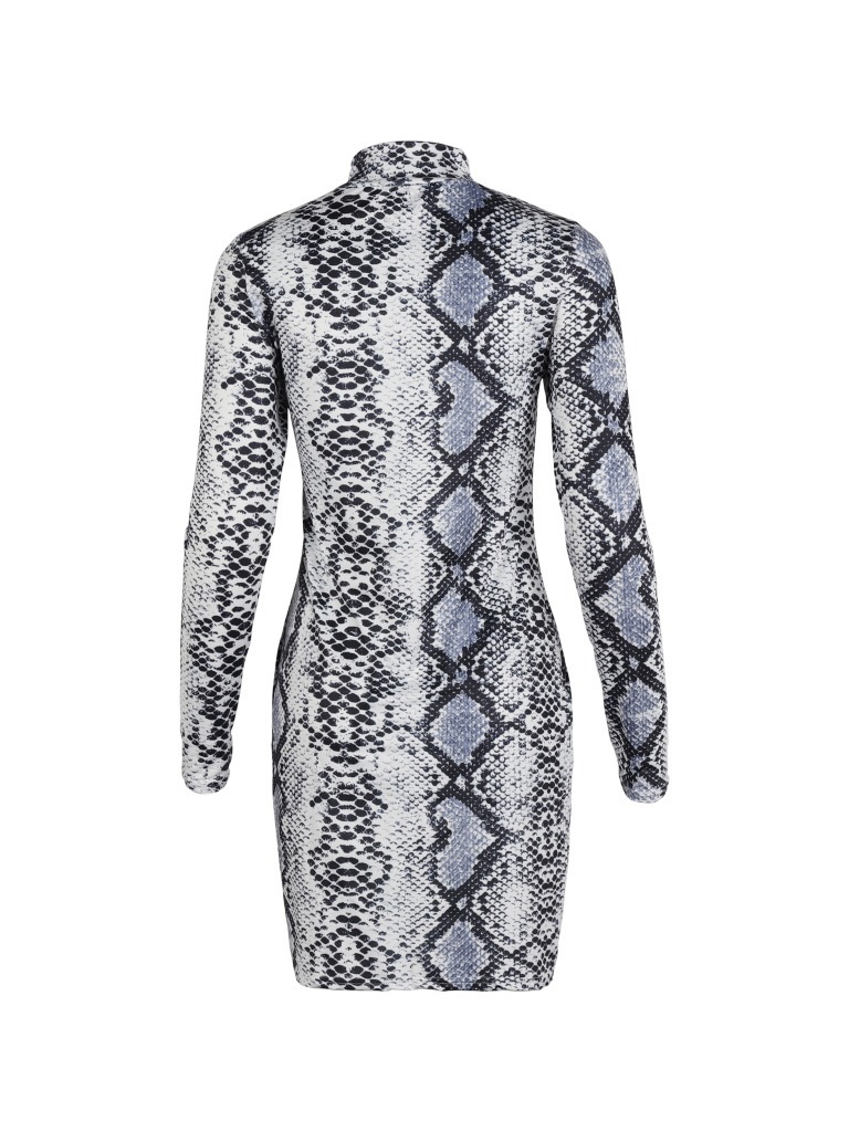 Shop Our Neon Snake Print Bodycon Mini Dress for Spring/2024