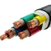 Cable de alimentación aéreo marino blindado de cobre de 4 núcleos 16mm-120mm YJV modelo 0,6/1kv aislamiento XLPE