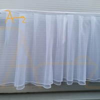 Magnifiques articles de mariage, articles porte-bonheur, vente chaude : Décoration de plafond en voile blanc suspendu, draperie de scène pour mariage