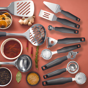 Juego de 12 Utensilios de Cocina de Acero Inoxidable, <span class=keywords><strong>Accesorios</strong></span> de Cocina - Product Image 2