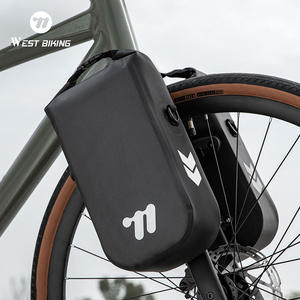 Sac de fourche de vélo étanche WEST BIKING 5,5 L à dégagement rapide, sac de sport multifonctionnel pour vélo avec bandoulière - Product Image 1