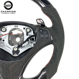 BMW E90 E91 E92 E93 için LED ekran karbon Fiber direksiyon E81 E82E87 E88 M3 M4 otomotiv parçaları 2009 2010 2011 2012 - Product Image 4