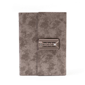 Mật Khẩu Organizer Luxury Planner A5 <span class=keywords><strong>PU</strong></span> Bìa Cứng Máy Tính Xách Tay Với Thẻ Pocket Code Lock Tùy Chỉnh Deboss LOGO 6 Vòng Tạp Chí - Product Image 3
