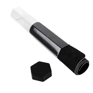 Venta al por mayor de fábrica: Tubo de almacenamiento hexagonal transparente de aleación de aluminio moderno y personalizado para playmats, fácil montaje, logotipo personalizado para gaming. - Product Image 3