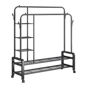 Portant à vêtements sur pied en métal personnalisé, robuste, avec <span class=keywords><strong>rail</strong></span>, <span class=keywords><strong>pour</strong></span> présentation <span class=keywords><strong>de</strong></span> vêtements en magasin et mobilier <span class=keywords><strong>de</strong></span> salon - Product Image 1