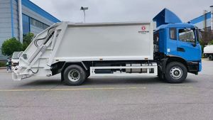 משאית דחיסת אשפה 15CBM עם יחס דחיסה גבוה, משאית סניטציה לניקיון עירוני - Product Image 4