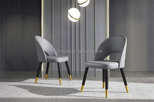 Silla de Comedor Nórdica Moderna de Lujo, Duradera y Cómoda, con Respaldo de Cuero Sintético, Ajustable, Extensible y Personalizable en Color, Muebles para el Hogar - Product Image 6