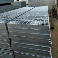 Rejilla de Acero Plana para Piso, Material de Construcción Metálico para Exteriores, Anticorrosión, Q235 ASTM A36, Tamaño Personalizado, para Puentes