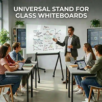 Support interactif mobile pour tableau blanc, chariot TV sur roulettes pour centres d'éducation et de formation