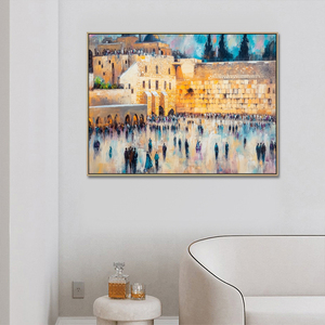 Ban đầu tường trang trí nội thất Vải Jerusalem kotel Tôn Giáo bức Tranh phong cảnh đương đại người Do Thái nghệ thuật in - Product Image 5