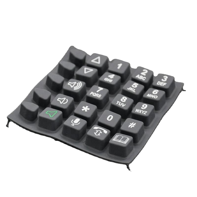 Dongguan Factory OEM/ODM Custom Silicone Keypad for Telecommunication Equipment with Laser Etching and Customized Designs