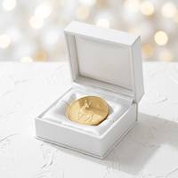 Pièce de défi personnalisée en or brossé motif flocon de neige, médaillon métallique pour les fêtes d'hiver, cadeau commémoratif de Noël, souvenir de sports d'hiver