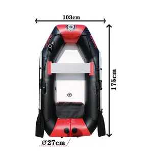Solarmarine One Person Inflatable Fishing Boats Three Layer PVC CE Luxury Kayak Angler Rigid Rowing Canoe Hot Sale