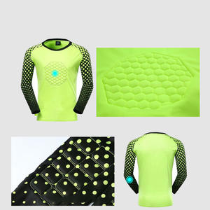 Bahar sonbahar spor düz stil kalınlaşmak şok geçirmez yetişkin kaleci futbol forması pantolon futbol kaleci kitleri giyim <span class=keywords><strong>2</strong></span> adet set - Product Image 4