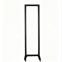 Baie de serveur mobile à double colonne monorail ouverte de 19 pouces, 37U, 550*1800*120MM, en acier laminé à froid SPCC, profondeur 120 mm