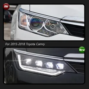 ไฟหน้ารถยนต์ TYPY สำหรับปี 2015-2018 12V 8000K อัพเกรด ปรับแต่งใหม่ ไฟ DRL แบบไดนามิก ไฟเลี้ยว LED อุปกรณ์ตกแต่งรถยนต์ - Product Image 2