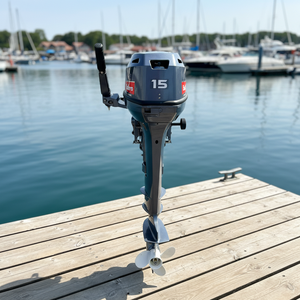 Motor de 15 HP, 2 Tiempos, de Gasolina, Refrigerado por Agua, para Embarcaciones, Motor Marino para Pesca, Bote Inflable, con Certificación CE - Product Image 5
