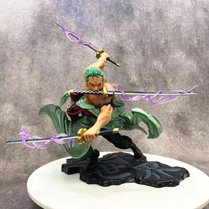HUAYI PVC Statue Anime Action <span class=keywords><strong>Figure</strong></span> Roronoa Zoro figura tremila mondo <span class=keywords><strong>One</strong></span> Pieces Combat <span class=keywords><strong>Figure</strong></span> - Product Image 2