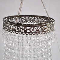 Événement de fête de mariage décoration fleur cadre grand acrylique lustre xmas party anniversaire lustre