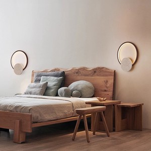 Huangdong Stone Wall Lamp Led <b>Light</b> <b>Circle</b> Design 23cm 30cm For Bedroom Living Room Hallway Entryway - Product Image 1