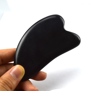 2025 prodotto di vendita caldo nero pietra Bian a forma di cuore Gua Sha strumento di massaggio viso massaggiatore Guasha <span class=keywords><strong>per</strong></span> Spa <span class=keywords><strong>meditazione</strong></span> rilassante - Product Image 5